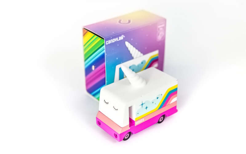 Candycar Unicorn Van 2023 Edition | Candylab Toys Einhorn Spielzeugauto