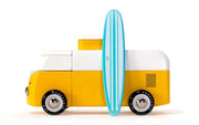 Candylab Toys VW Beach Bus in Sunset Gelb | Holzspielzeug Volkswagen Campervan 