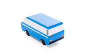 Candylab Toys Candycar VW Bus T3 in Blau "Diesel" Holz Spielzeugauto