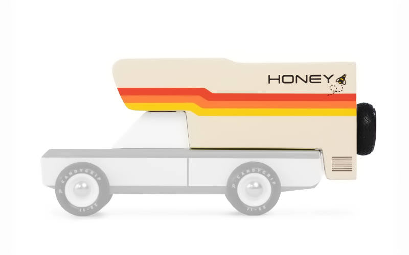 Candylab Toys Honeybee Camper für Longhorn | Holzspielzeug Wohnkabinen Aufsatz für Pickup