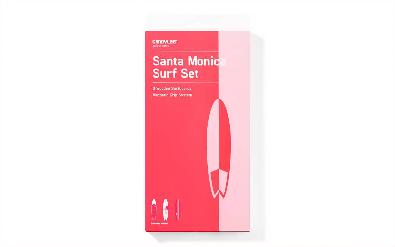 Candylab Toys Santa Monica Surfboards aus Holz - Surfbrett Magneten