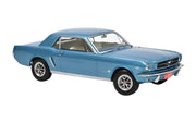 Ford Mustang Coupé von 1965 in Twilight Türkis als 1:18 Modellauto von Norev