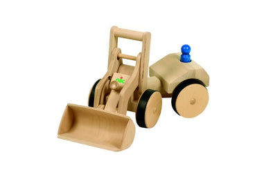 Nic Creamobil Radlader aus Holz | Holzspielzeug Baufahrzeug für Krippenalter