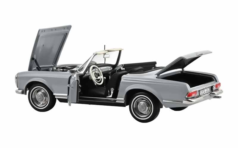 Norev Modellauto eines Mercedes Benz 230 SL in Grau und im 1:18 Maßstab