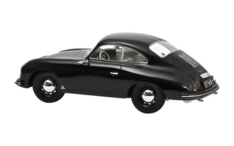 Norev Modellauto eines Porsche 356 Coupé (schwarz) im 1:18 Maßstab