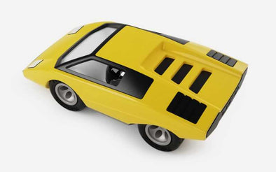 Playforever Ufo Canarina in Gelb | Design Spielzeugauto für Kinder, Sammler und Petrolheads. 