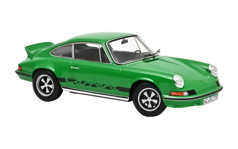 Porsche 911 RS von 1973 in Grün als 1:18 Modellauto von Norev