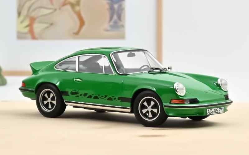 Porsche 911 RS 1973 Grün im Maßstab 1:18 | Norev Modellautos