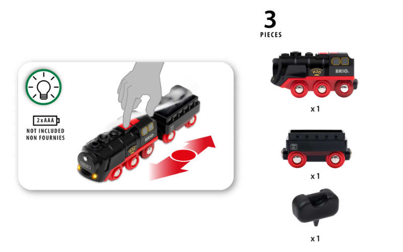 BRIO Eisenbahn | Dampflok batteriebetrieben mit Wassertank aus unserer Kategorie BRIO Züge