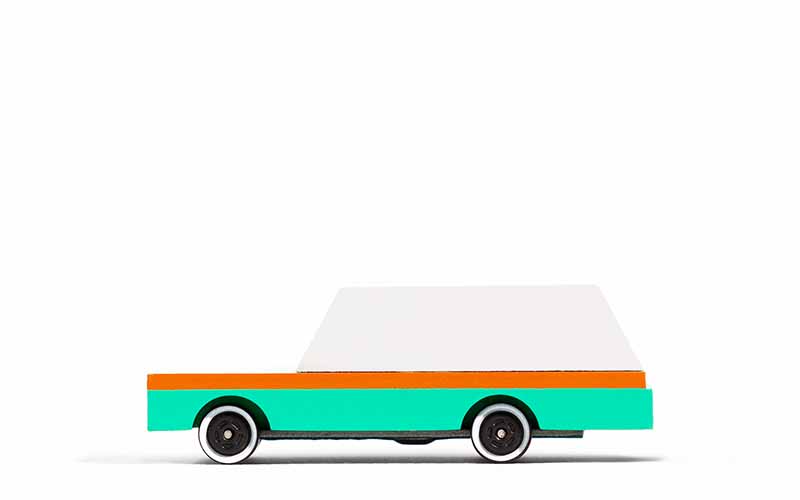 Candylab Toys Teal Waggon Candycar | Holzauto aus Buchenholz von Candylab Toys aus Brooklyn