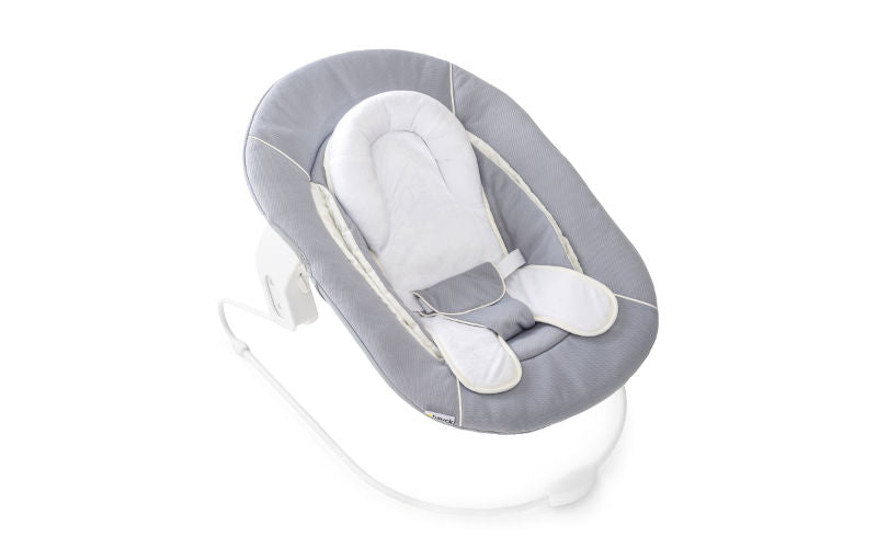 Hauck Alpha Bouncer in der Farbe Grau | 2in1 Babywippe und -aufsatz für Hochstuhl