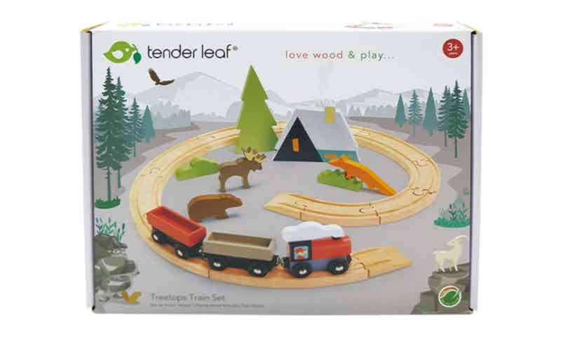 Holz Eisenbahn Starter Set von Tenderleaf