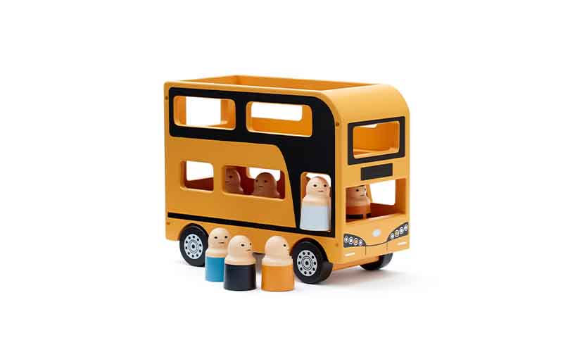 Holzauto Kids Concept Doppeldeckerbus Aiden aus Holz