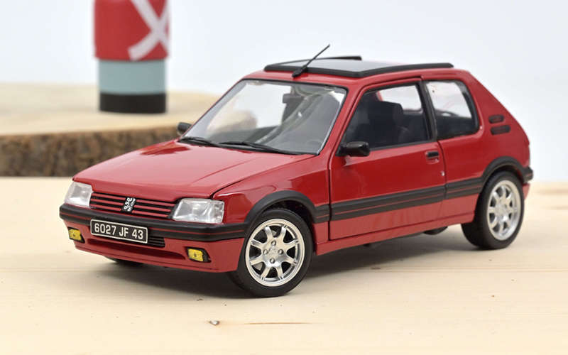 Modellauto Peugeot 205 GTi 1.9 rot Norev 1:18 Modellauto