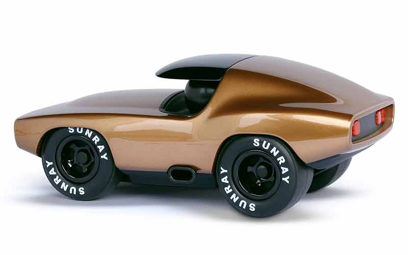 Playforever Leadbelly Burnside Gold Spielzeugauto Muscle Car