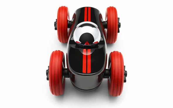 Playforever Spielzeugauto Buck Roddie schwarz-rot | Hochwertiges Rennauto als Geschenk für Petrolheads