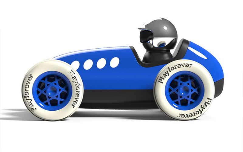 Spielzeugauto Playforever Loretino Monaco blau Spielzeugauto Seitenansicht